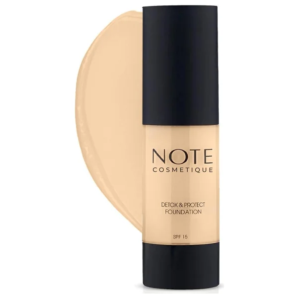 Note Detox & Protect SPF 15 02 Natural Beige 30 ml Likit Fondöten