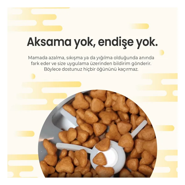 Haustier Fw3 Siyah Otomatik App Kontrollü Akıllı Kedi Mama Kabı & Otomatik Kedi Su Pınarı 2'li Set - Akıllı Beslenme İstasyonu - Görsel 8