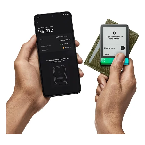 Ledger Flex Yeşil Kripto Cüzdan + Kurtarma Anahtarı - Görsel 3
