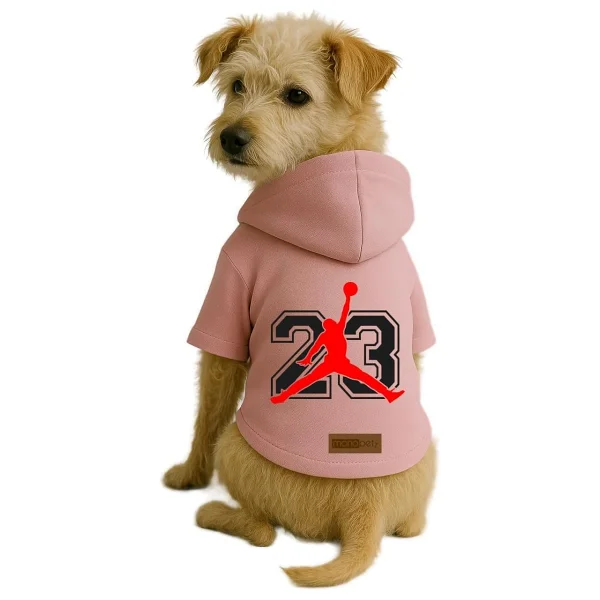 Monopetz Baskılı İçi Polarlı Köpek Ve Kedi Kıyafeti Elbisesi - Beyaz Renk Kapüşonlu Hoodie B46a1, L - Görsel 8