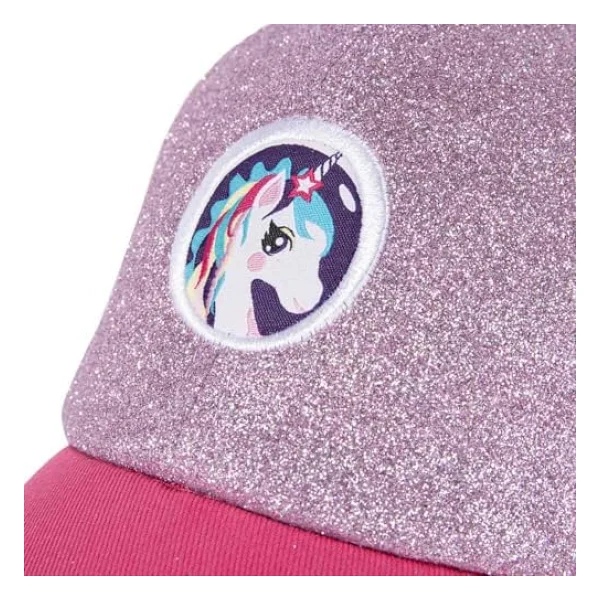 Milk&Moo Ayris 7-10 Yaş Kız Çocuk Şapkası - Unicorn Temalı, Simli Pembe Ve Mor Renkli, Ayarlanabilir Ve Nefes Alabilir Tasarım - Görsel 10