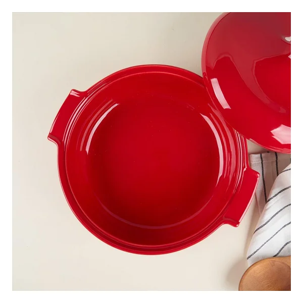 Aryıldız Elissa Kırmızı 29 cm Kapaklı Fırın Kabı - Görsel 5