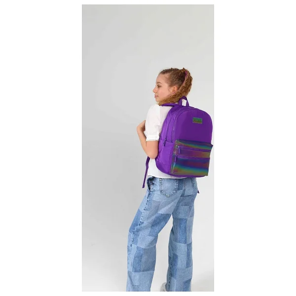 Kaukko Magic Dreams Leather K1725 Purple Okul Sırt Çantası - Görsel 3