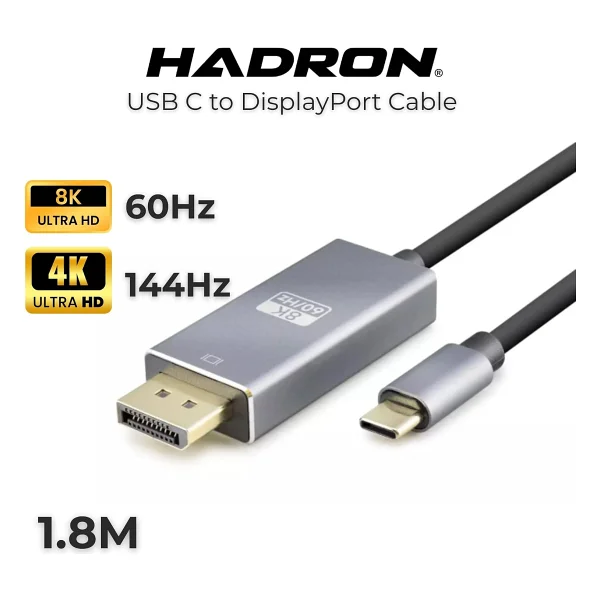 Hadron Hdx7859 1.8 M Type-C To Displayport Dönüştürücü - Görsel 2