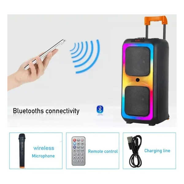 Torima Ndr-1097 Mikrofonlu RGB Bluetooth Hoparlör - Görsel 5