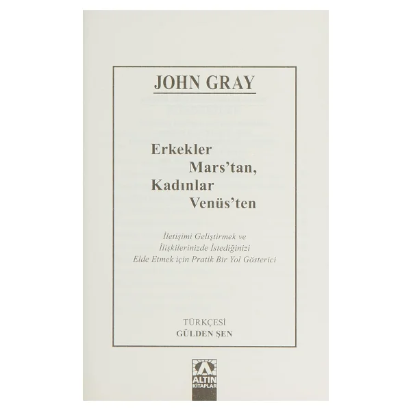 Erkekler Mars'tan Kadınlar Venüs'ten - John Gray - Görsel 5
