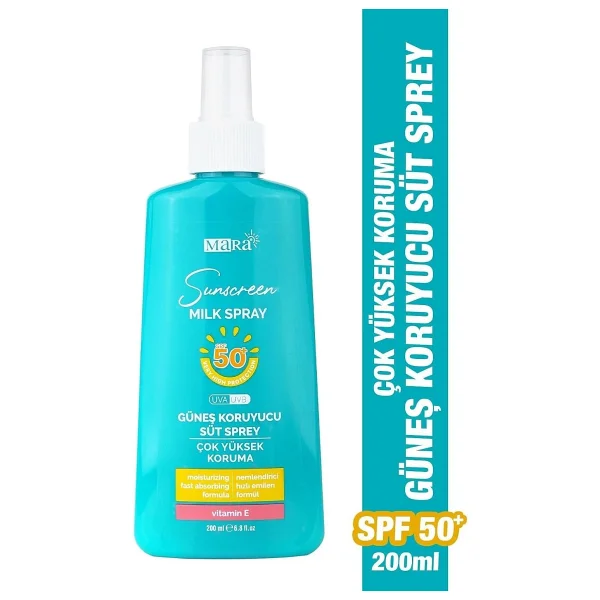 Mara Çok Yüksek Koruma Güneş Koruyucu Süt Sprey Spf 50+ 200 ml - Görsel 5