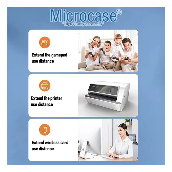 Microcase AL2865 0.5 m USB 3.0 Uzatma Kablosu - Görsel 6