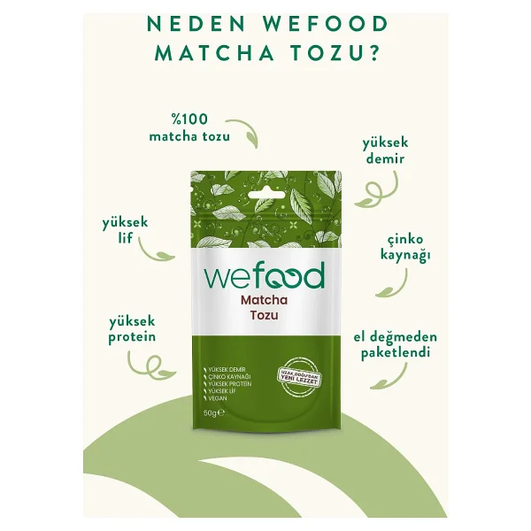 Wefood Matcha Tozu 50 Gr - Görsel 5