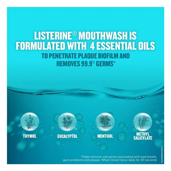 Listerine Cool Mint 500 Ml 2 Adet Gargara - Görsel 4