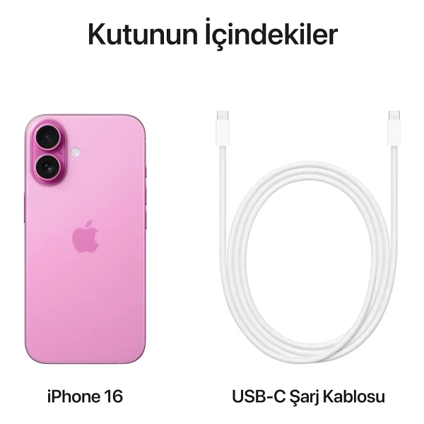 iPhone 16 128 GB Pembe - Görsel 6