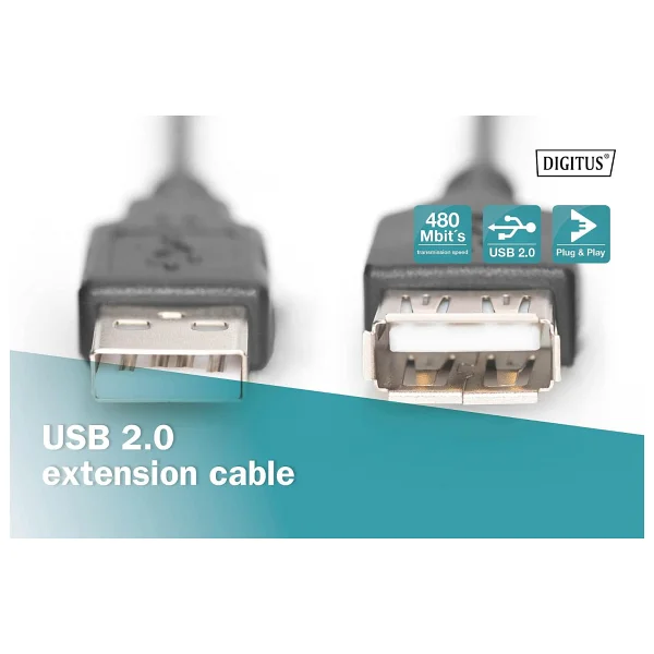 Digitus Ak-300200-018-S 1.8 M USB Uzatma Kablosu - Görsel 4