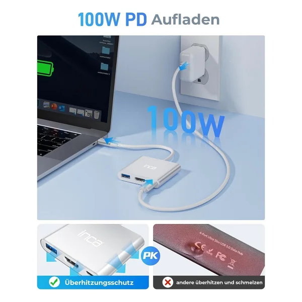 Inca Itpc-04tx 100 W Type-C Laptop Docking Station - Görsel 3