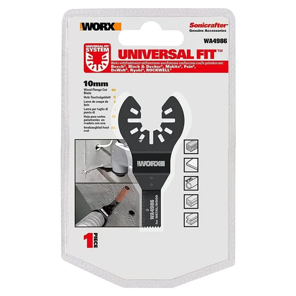 Worx Wa4986 Çok Amaçlı Raspalama Makinası İçin 10x20mm Metal, Ahşap, Fiberglas, Pvc Universal Hassas Kesme Bıçağı - Görsel 5