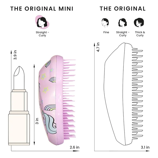 Tangle Teezer The Original Mini Rainbow Unicorn Çocuk Saç Fırçası - Görsel 8