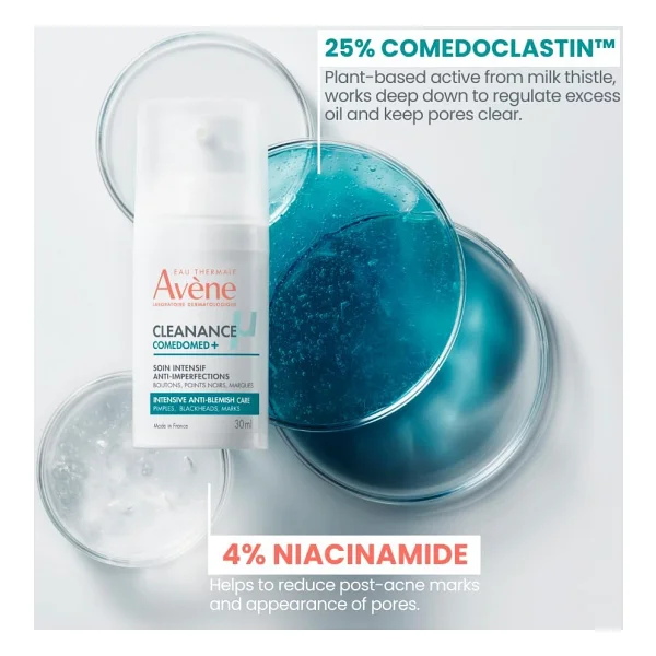 Avene Cleanance Comedomed+ Niasinamid içeren Cilt Kusurları için Yoğun Bakım Kremi 30 ml - Görsel 5