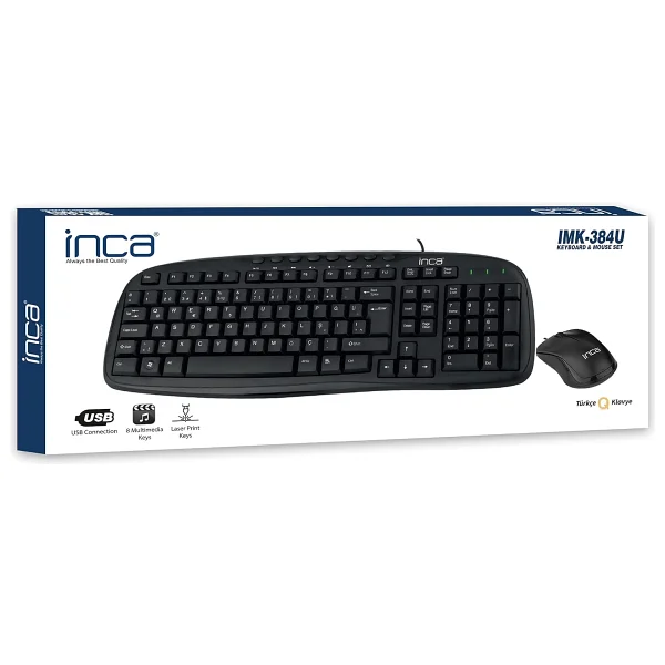 Inca IMK-384U Kablolu Klavye Mouse Seti - Görsel 5