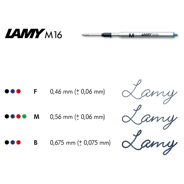 Lamy M16m-M Mavi Kalem İçi Uç Yedeği - Görsel 2