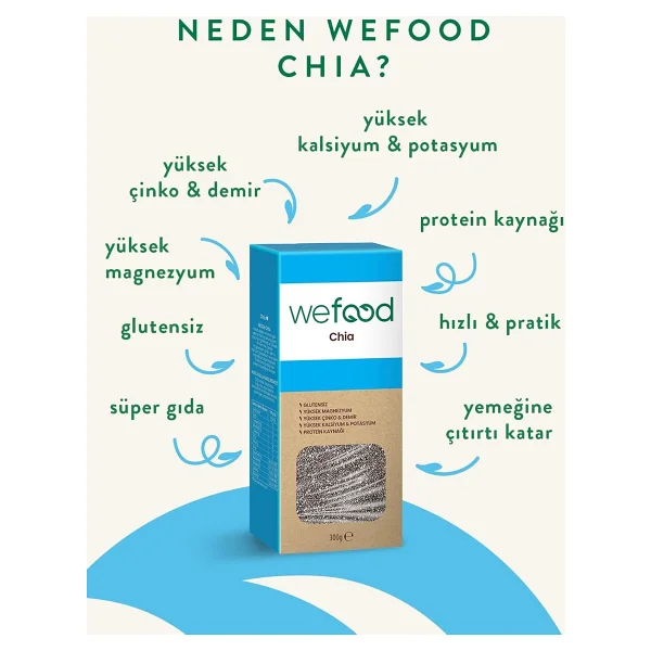Wefood Glutensiz Siyah Chia 400 Gr - Görsel 5