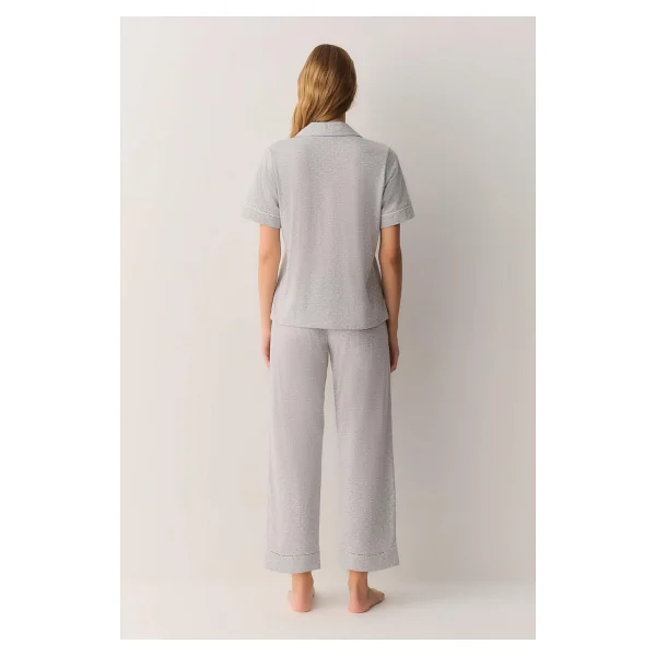 Suwen Pointella Gömlek Yaka Pijama Takımı - Görsel 4