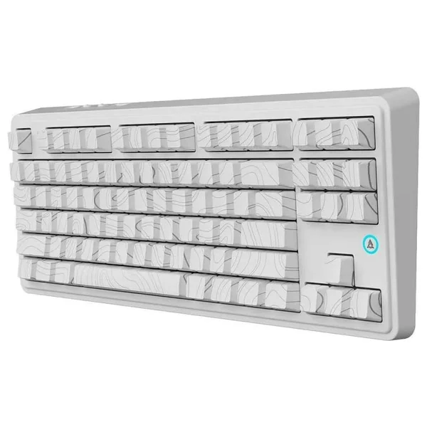 Ajazz AK870 Plus Beyaz RGB TKL Avocado Switch Kablolu/Kablosuz Oyuncu Klavyesi - Görsel 3