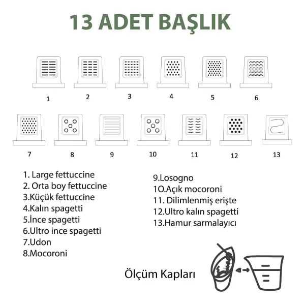 Pratik Otomatik Makarna Ve Erişte Yapma Makinesi - Görsel 5