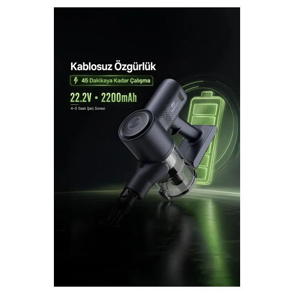 Pirantech ES-98 Şarjlı Dikey Süpürge - Görsel 3