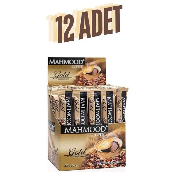 Mahmood Coffee Gold Granül Hazır Kahve 48 Adet X 2 gr (1 KOLİ - 12'Lİ) - Görsel 3