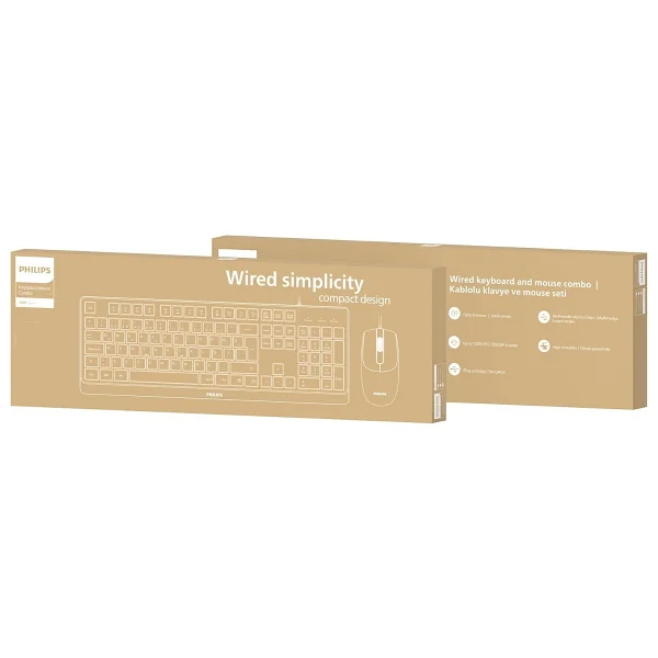 Philips Spt6238 Kablolu Klavye Mouse Seti - Görsel 7