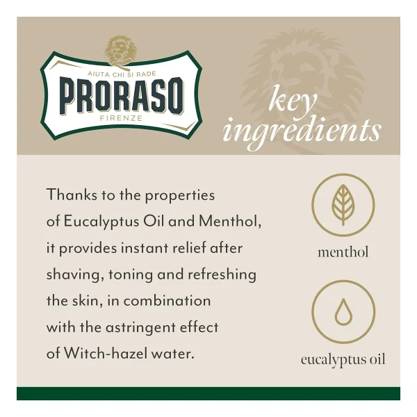 Proraso Okaliptüs Yağı Ve Mentol After Shave 100 Ml Tıraş Losyonu - Görsel 4