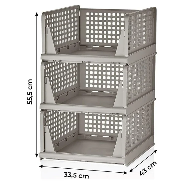 Mithra Life 6 Bölmeli Kayar Raf Organizer Dolap İçi Kıyafet Aksesuar Düzenleyici Bej 45x35 Cm Mıt1260 - Görsel 6