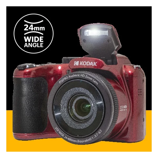 Kodak Pixpro Astro Zoom AZ255 Kırmızı Dijital Fotoğraf Makinesi - Görsel 6