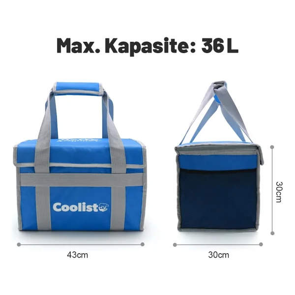 Coolist Cl36b Mavi 36 Lt Katlanabilir Termos Çanta - Görsel 3