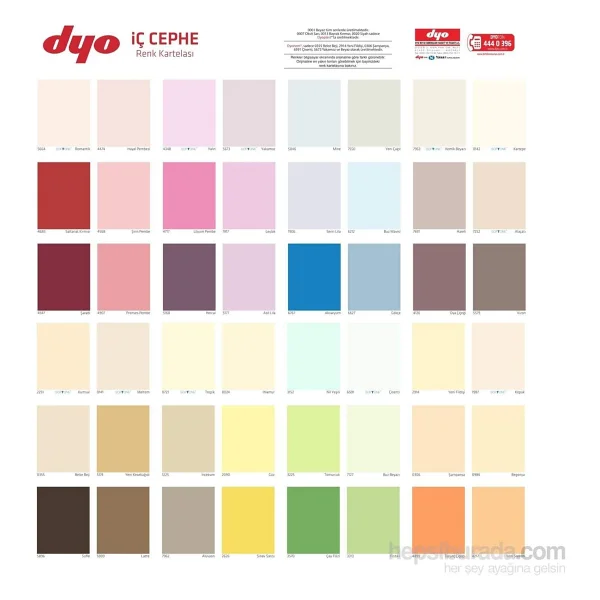 Dyo Dyoplast 2.5 Lt Plastik İç Cephe Boyası - Siyah - Görsel 2