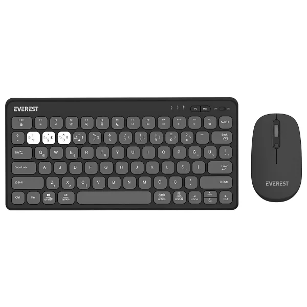 Everest Lumi Km-Bt903 Kablosuz Klavye Mouse Seti - Görsel 5