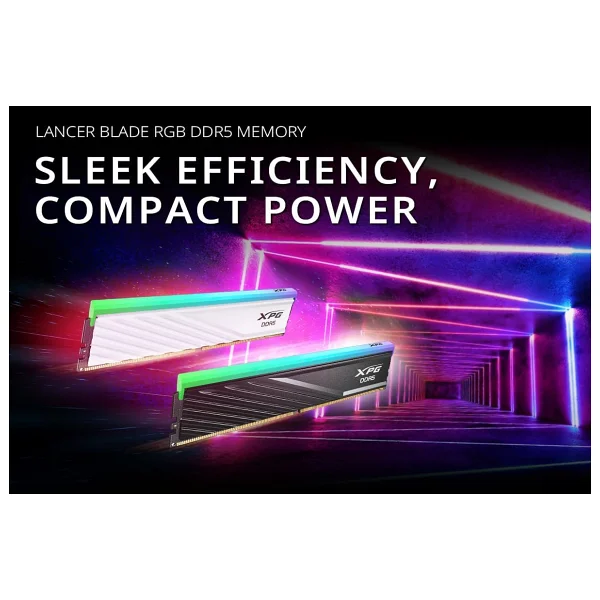 Xpg Lancer Blade RGB 32 GB (2x16) 6000 MHz Cl30 Ax5u6000c3016g-Dtlabrbk DDR5 RAM - Görsel 4