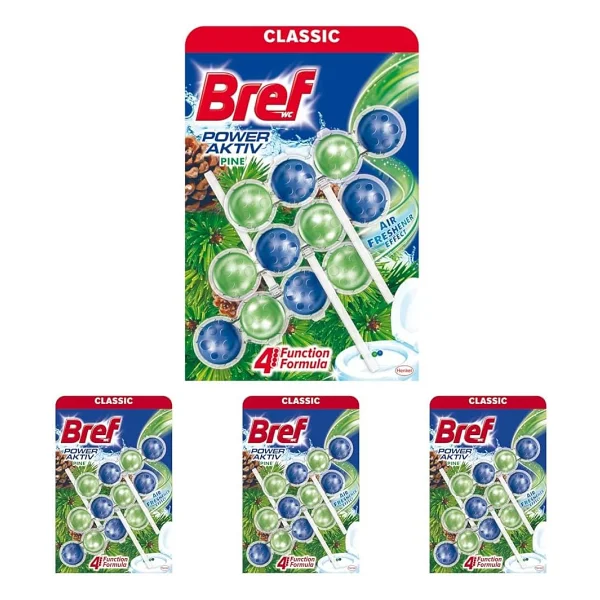 Bref Power Active Çam Kokulu 3'lü Klozet Bloğu 3 x 50 g - Görsel 5