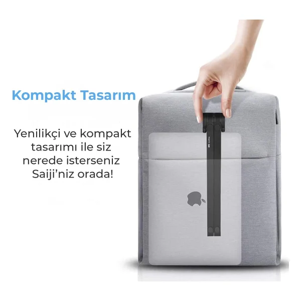 Bix Saıjı X1 Laptop Sehpası, Katlanabilir, Tablet Sehpası, Alüminyum Alaşım, Online Sınıf Çalışması, Duruşu İyileştirme, Isı Dağılımı MacBook, iPad Ve 10-15,6 İnç Olan Tüm Cihazlar İle Uyumlu. Beyaz - Görsel 7