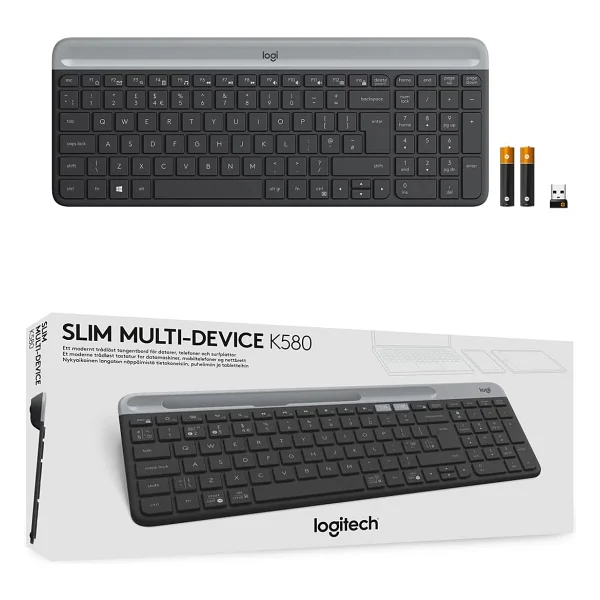 Logitech K580 Slim Q Kablosuz Klavye - Görsel 9
