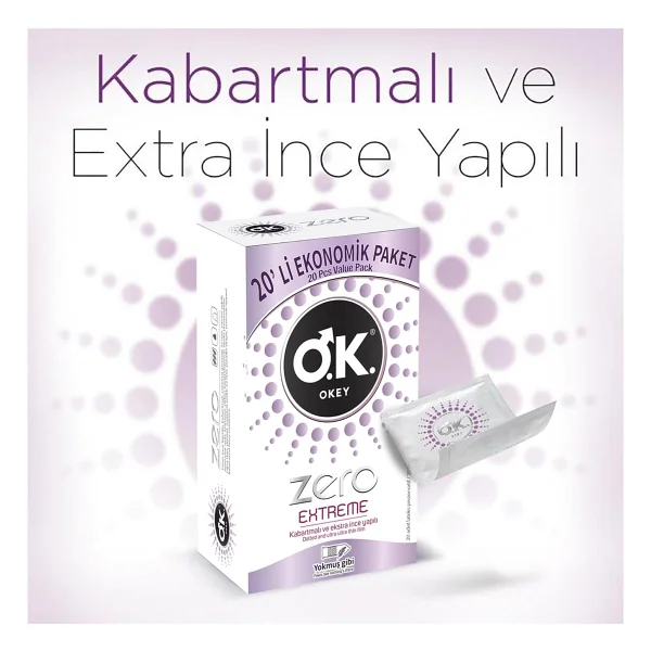 Okey Zero Extreme 20'li Prezervatif - Görsel 5