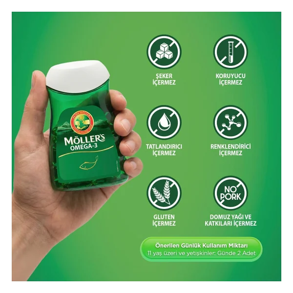 Möllers Omega 3 Balık Yağı 60 Kapsül - Görsel 4