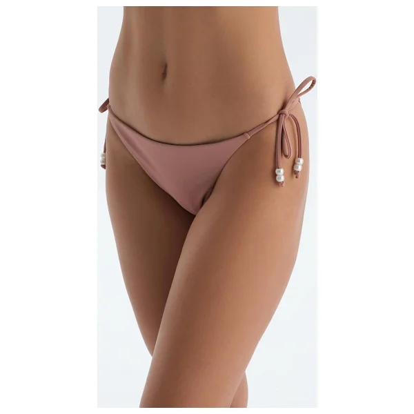 Dagi Kadın Spagetti Bikini Alt, Örme, Kahverengi, 42 - Görsel 6