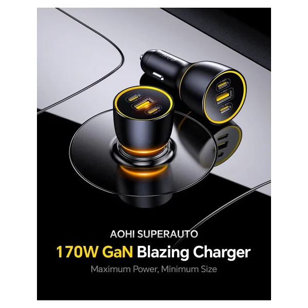 Aohi Superauto 170 W Hızlı Araç Şarj Aleti - Görsel 2