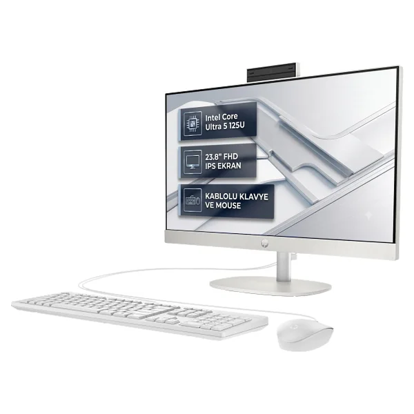 Hp Proone 240 G10 D1zf0et Ultra 5 125u 8 GB 512 GB SSD Intel Graphics 23.8" Full HD All İn One PC - Görsel 2