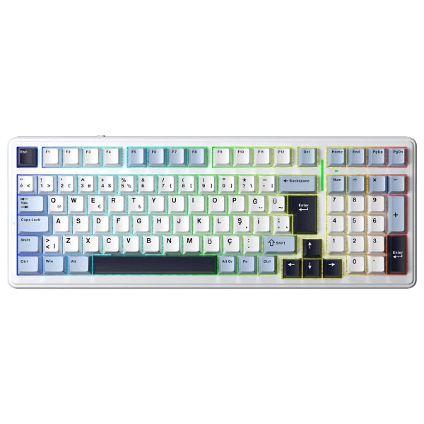 Aula F99 RGB Graywood V4 Switch Kablolu/Kablosuz Mekanik Oyuncu Klavyesi - Görsel 8
