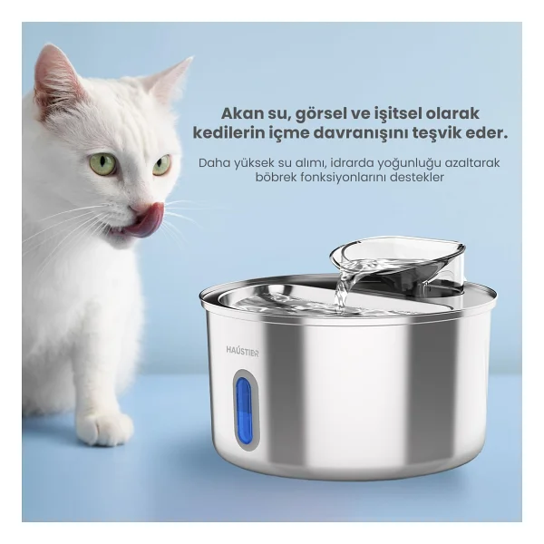 Haustier Wf009l-W 3.5 Lt Otomatik Kedi Su Pınarı - Görsel 8