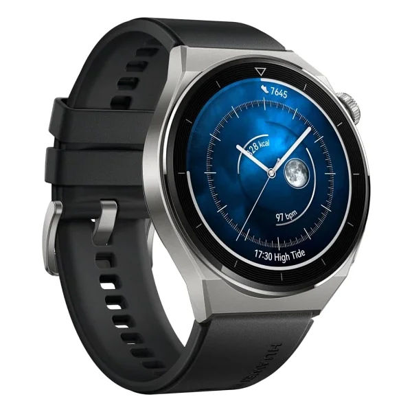 Huawei Watch Gt 3 Pro 46mm Titanyum Kasa Ve Siyah Kauçuk Kayış Akıllı Saat - Görsel 3