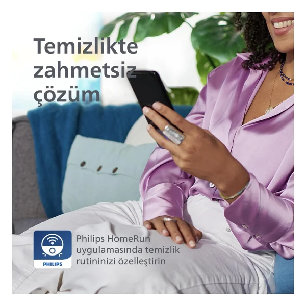 Philips 2000 Serisi Xu2100/25 Çöp İstasyonlu Akıllı Robot Süpürge - Görsel 7