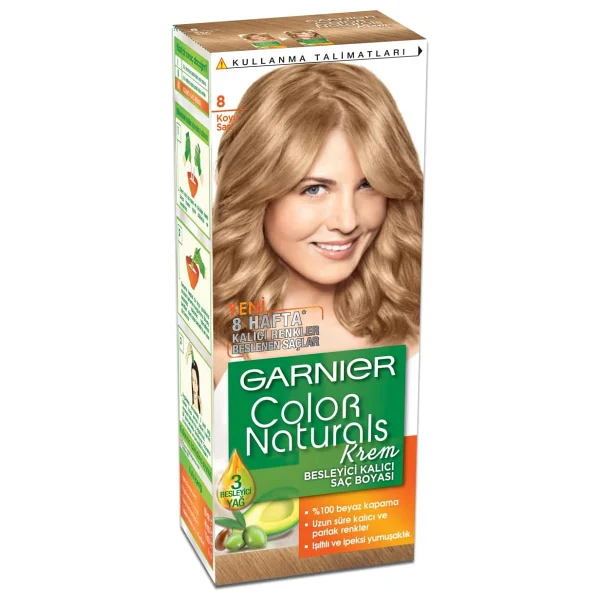 Garnier Color Naturals 8 Koyu Sarı Saç Boyası - Görsel 7