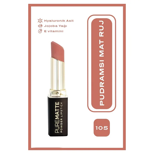 Golden Rose Pure Matte Powder 105 Ruj - Görsel 7